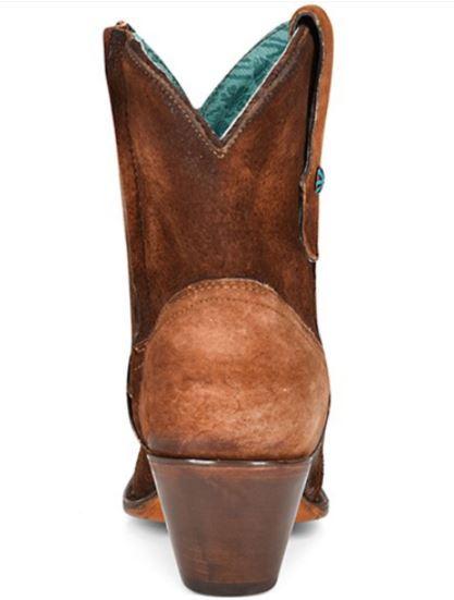 Corral Women's Brown Lamb Snip Toe Ankle Booties A4171 - Image 3