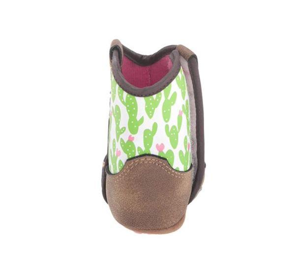 Ariat Infant Girls Lil' Stomper Cactus Western Boots A442000444 - Image 4