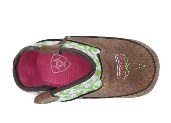 Ariat Infant Girls Lil' Stomper Cactus Western Boots A442000444 - Image 5