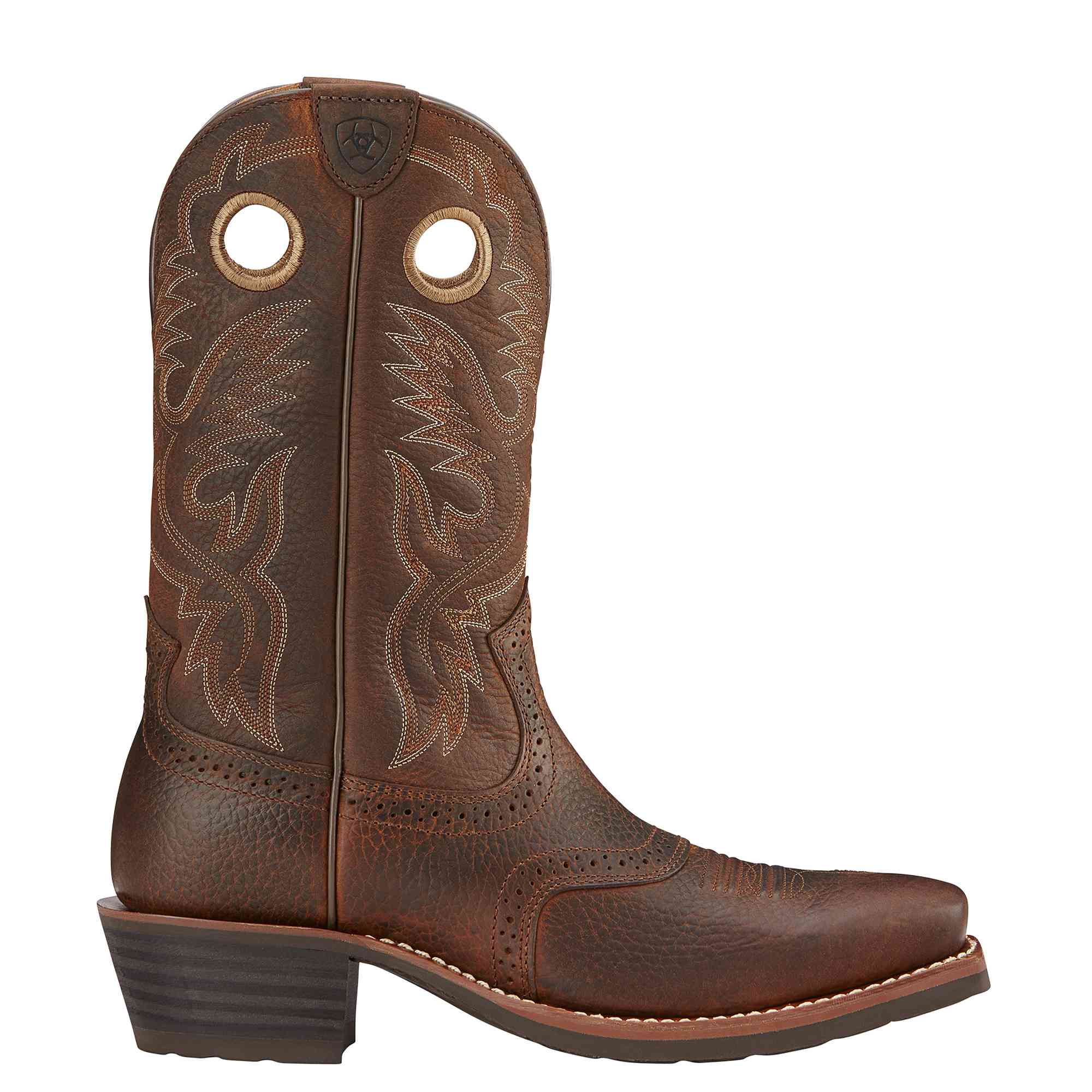 Ariat Men's Brown Oiled Rowdy Heritage Roughstock Western Work Boots 10002227 - Image 3