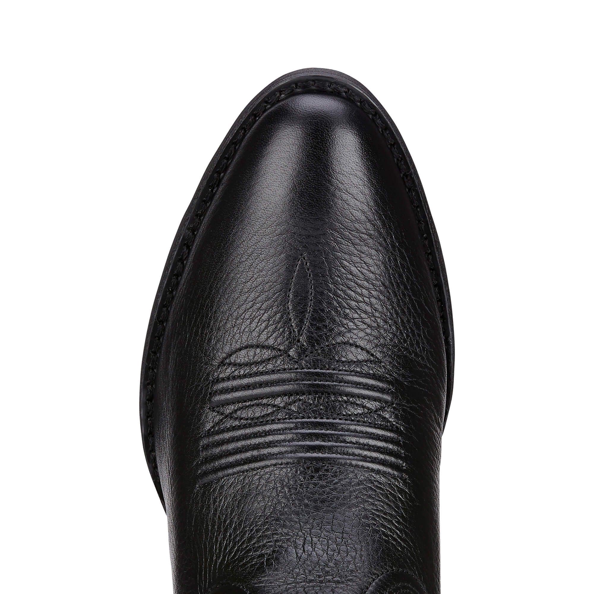 Ariat Women's Heritage Black Deertan R Toe Western Cowgirl Boots 10001037 - Image 4