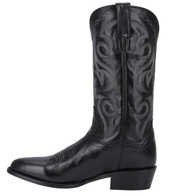 Dan Post Men's Milwaukee Black Leather Cowboy Boots DP2110R - Image 4