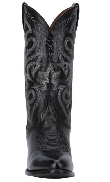 Dan Post Men's Milwaukee Black Leather Cowboy Boots DP2110R - Image 6