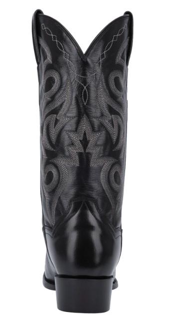 Dan Post Men's Milwaukee Black Leather Cowboy Boots DP2110R - Image 7
