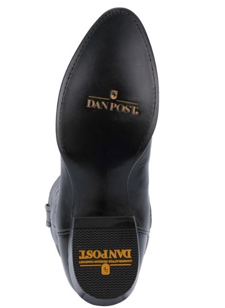 Dan Post Men's Milwaukee Black Leather Cowboy Boots DP2110R - Image 8