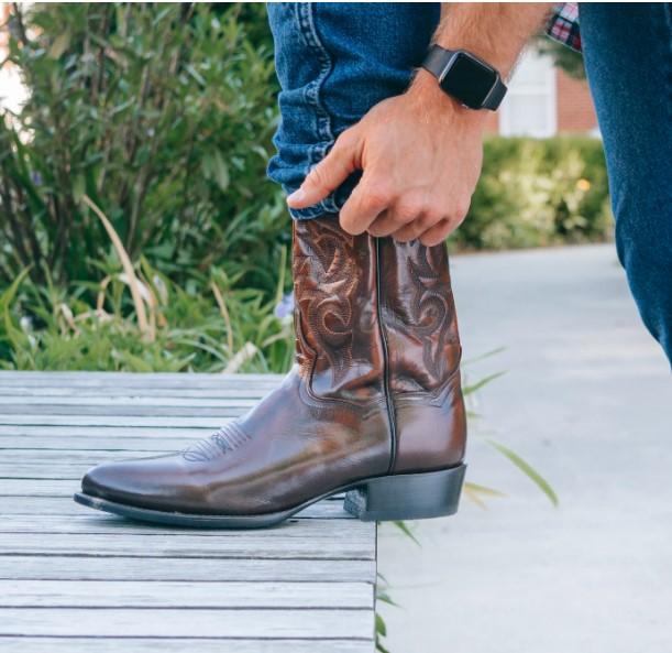 Dan Post Men's Milwaukee Brown Cowboy Boots DP2111R - Image 8