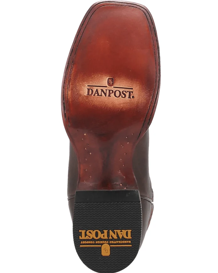 Dan Post Men's Seligman Brown Square Toe Cowboy Boots DP4104 - Image 6