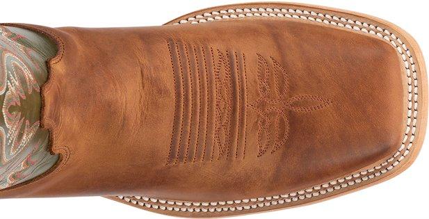 Justin Men's Bent Rail Austin Cognac Brown Square Toe Western Boots BR307 - Image 4