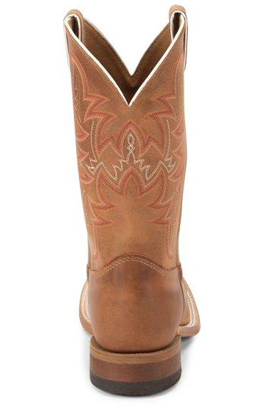 Justin Men's Bent Rail Austin Distressed Cognac Cowboy Boots BR735 - Image 6
