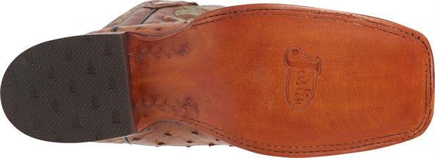 Justin Men's Exotic Truman Cognac Full Quill Ostrich Cowboy Boots 8516 - Image 8