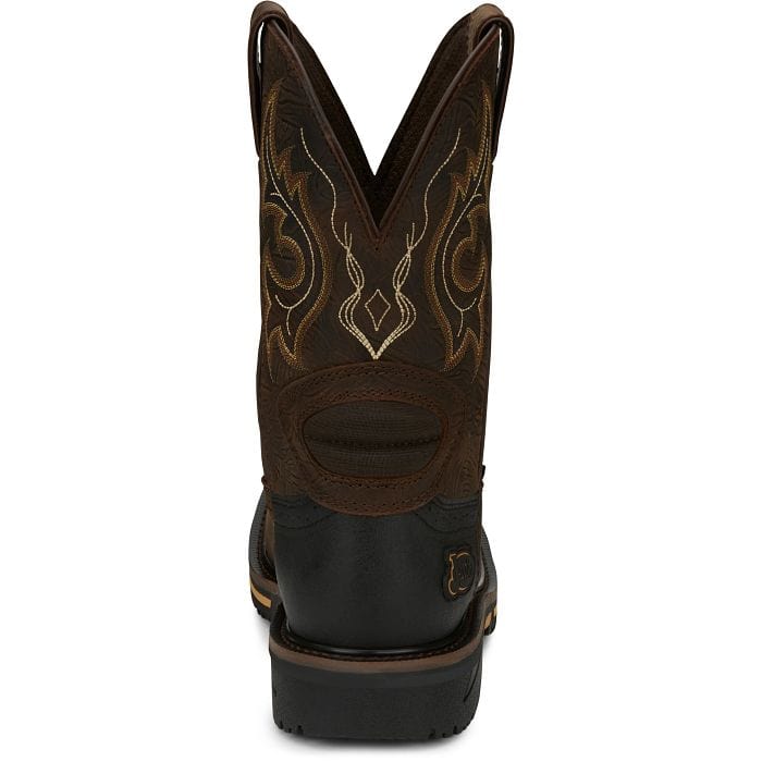 Justin Men's Hybred® Joist Aged Brown Waterproof Work Boots SE4624 - Image 5