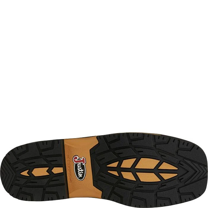 Justin Men's Hybred® Joist Aged Brown Waterproof Work Boots SE4624 - Image 8