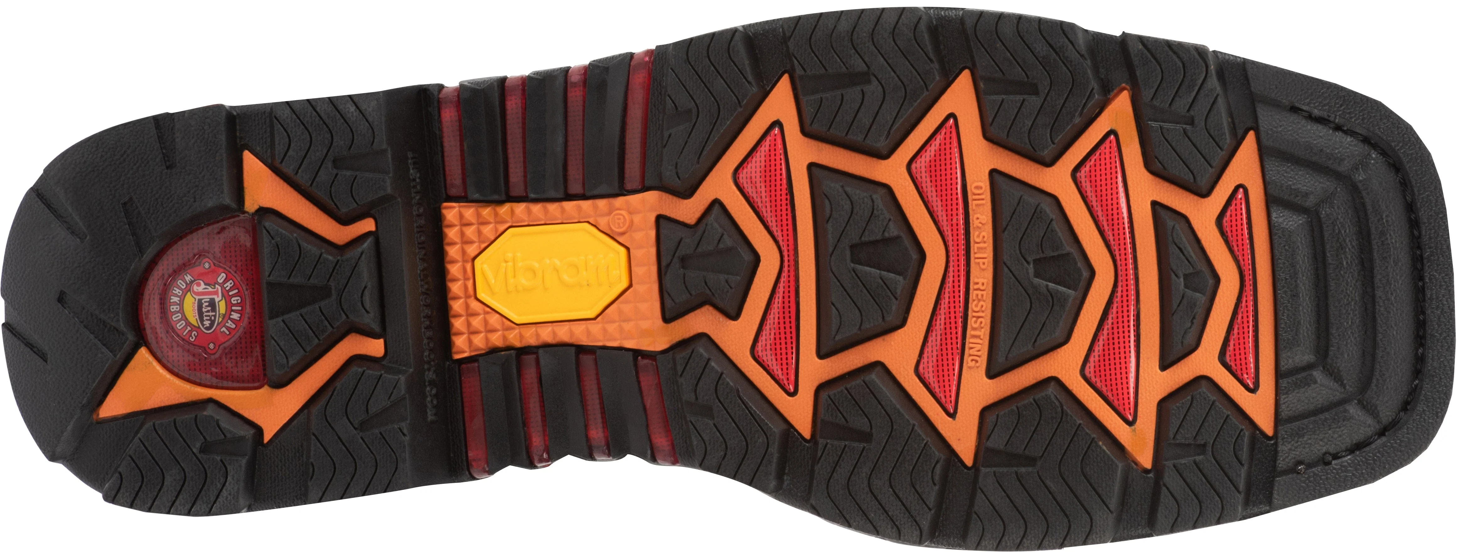 Justin Men's Roughneck Walnut Brown Steel Toe Waterproof Work Boots WK2115 - Image 8