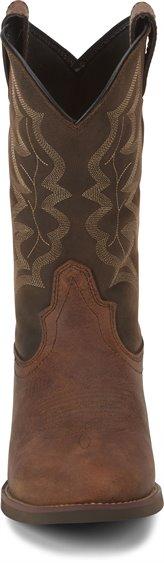 Justin Men's Stampede Buster III Distressed Brown Round Toe Western Work Boots 7221 - Image 4