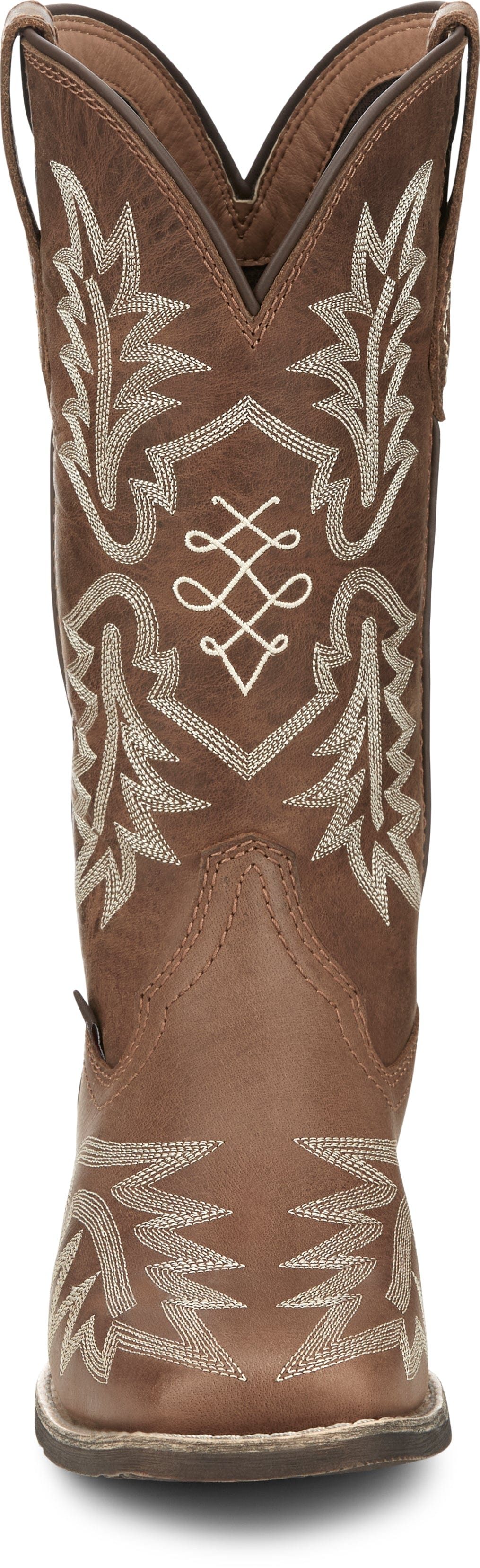 Justin Women's Carsen Brown Square Toe Western Boots GY2974 - Image 6