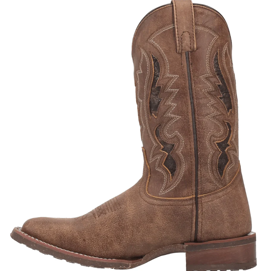Laredo Men's Martin Tan Leather Cowboy Boots 7952 - Image 3