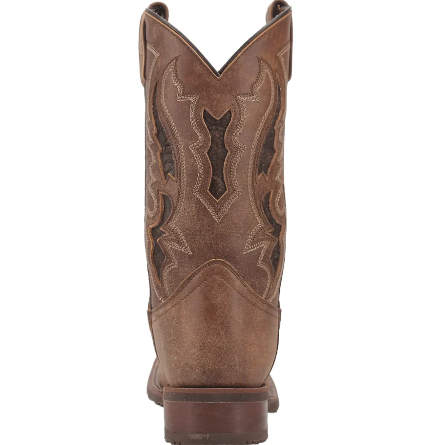 Laredo Men's Martin Tan Leather Cowboy Boots 7952 - Image 6
