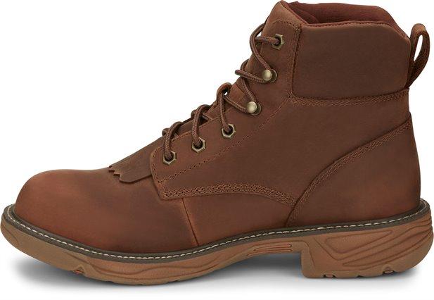 Justin Men's Rush Barley Brown Round Toe Waterproof Work Boots SE465 - Image 3