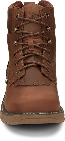 Justin Men's Rush Barley Brown Round Toe Waterproof Work Boots SE465 - Image 5