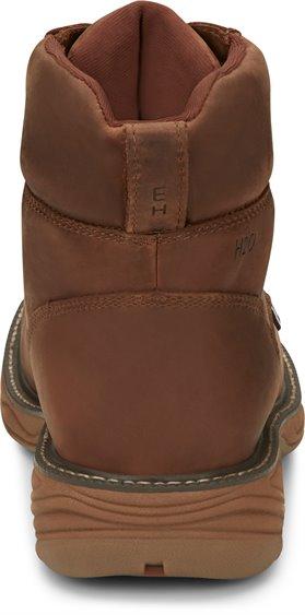 Justin Men's Rush Barley Brown Round Toe Waterproof Work Boots SE465 - Image 6