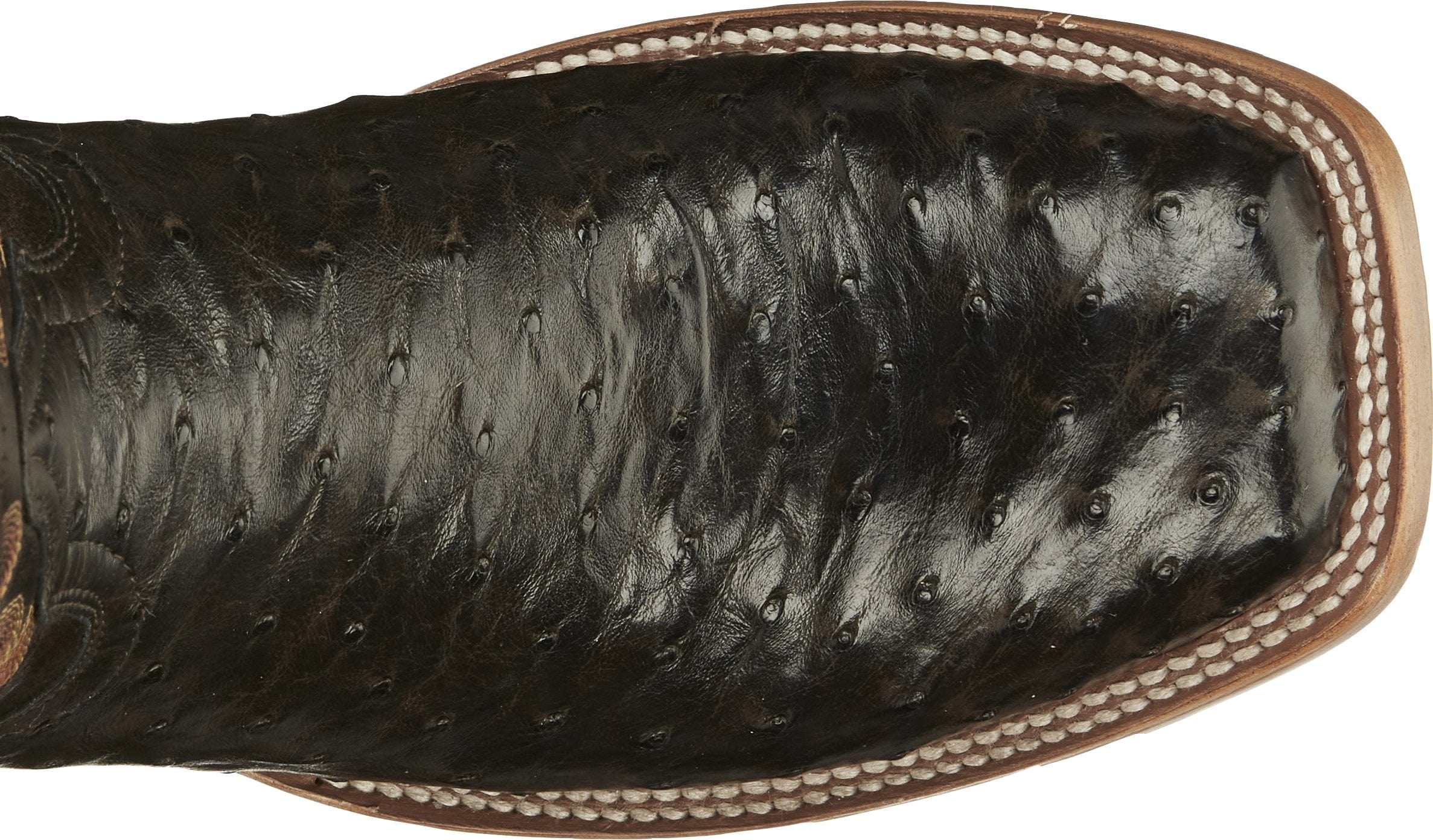 Tony Lama Men's Quaid Full Quill Brown Square Toe Western Boot TL5354 - Image 4