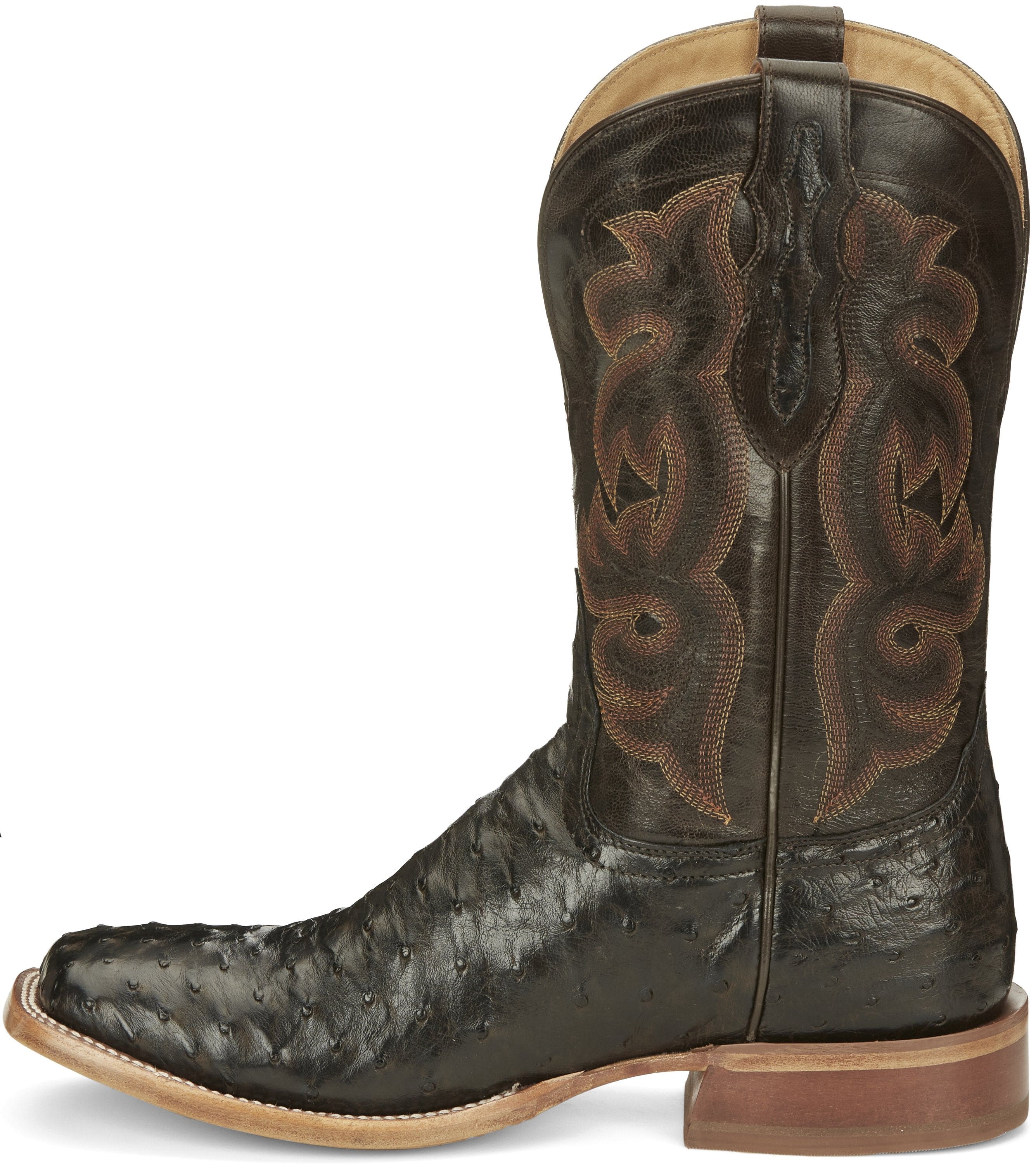 Tony Lama Men's Quaid Full Quill Brown Square Toe Western Boot TL5354 - Image 5