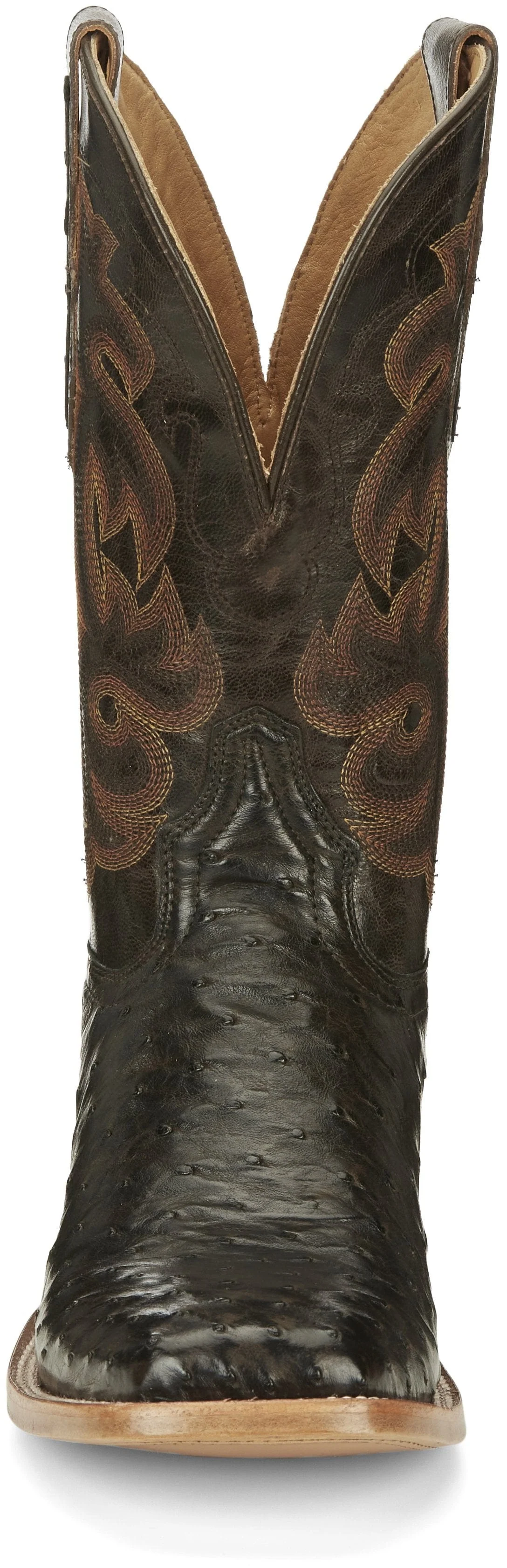 Tony Lama Men's Quaid Full Quill Brown Square Toe Western Boot TL5354 - Image 6