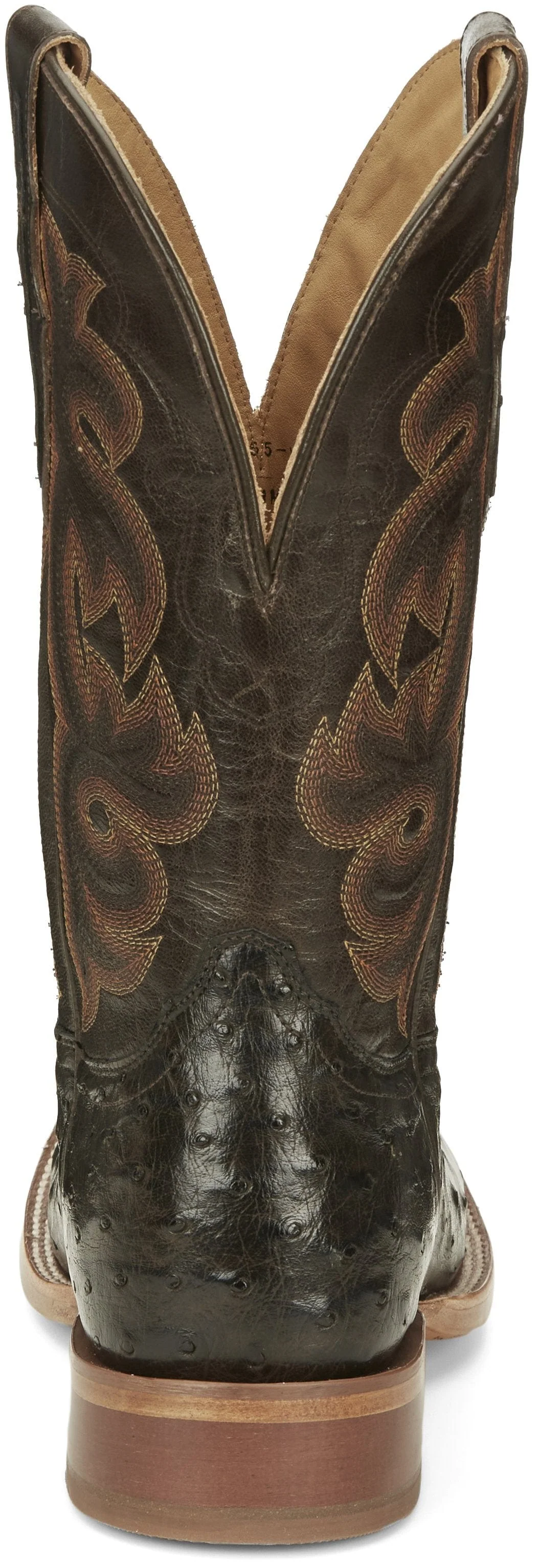 Tony Lama Men's Quaid Full Quill Brown Square Toe Western Boot TL5354 - Image 7