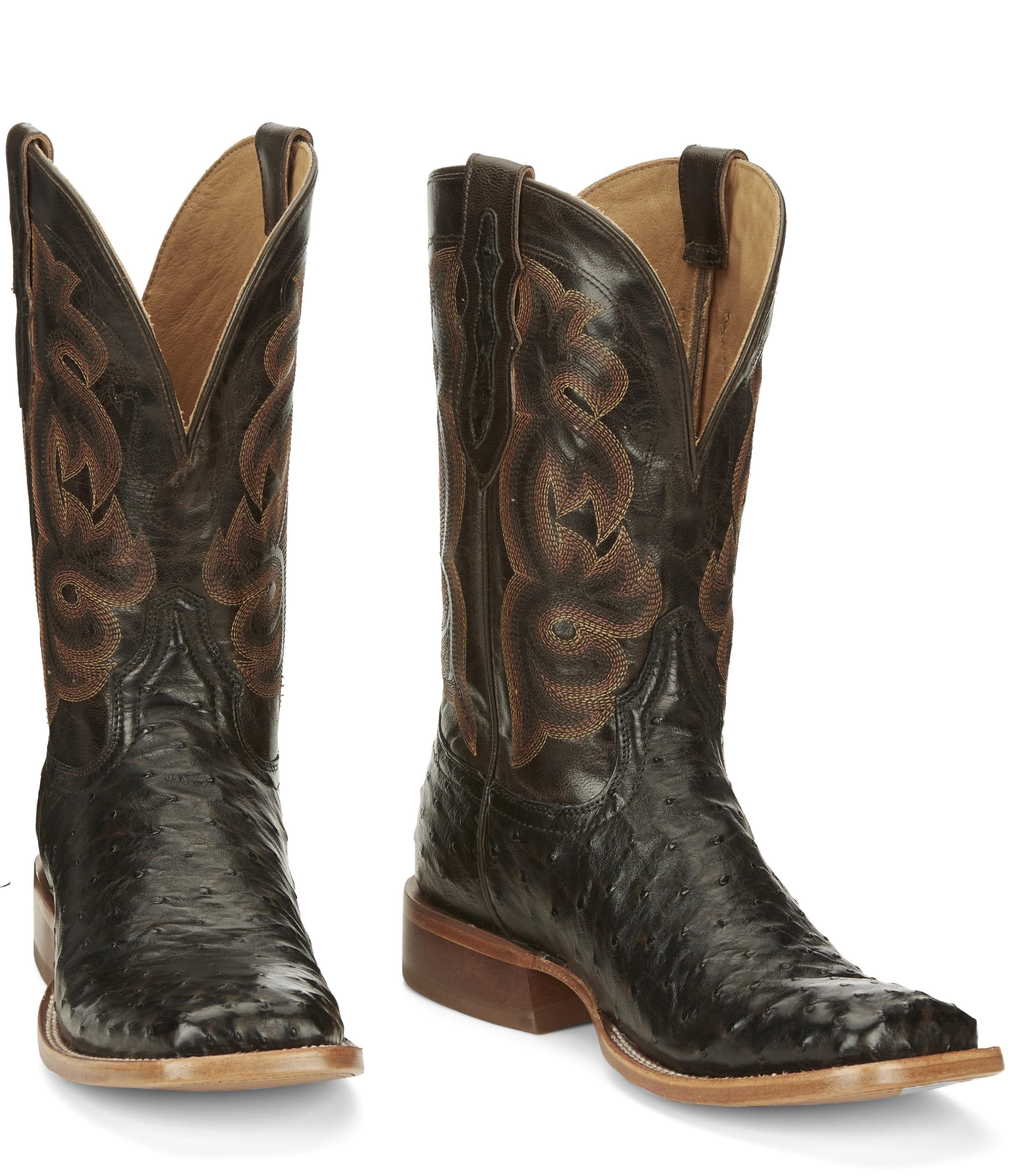 Tony Lama Men's Quaid Full Quill Brown Square Toe Western Boot TL5354 - Image 8