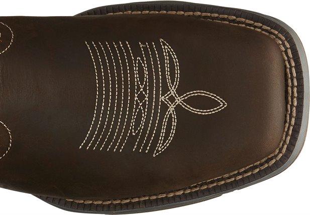 Tony Lama Men's 3R Junction Dusty Brown Steel Toe Work Boots RR3350 - Image 4