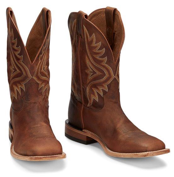 Tony Lama Men's Avett Honey Brown Americana Western Boots 7956 - Image 7