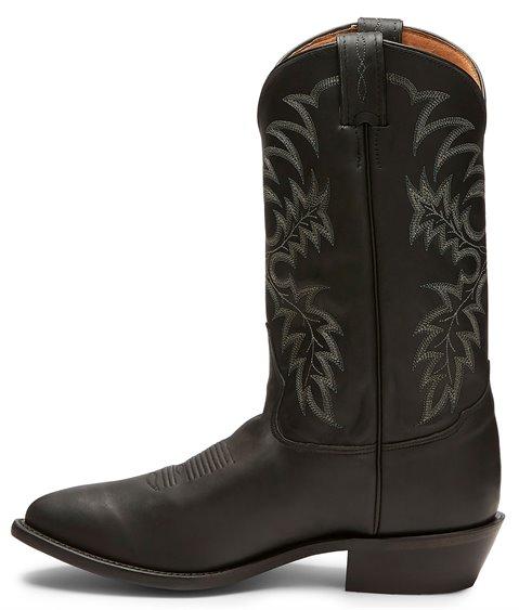 Tony Lama Men's Segar Black Round Toe Mens Cowboy Boots 7900 - Image 3
