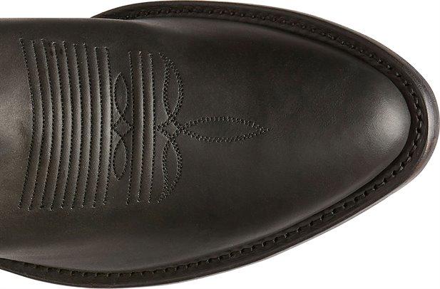 Tony Lama Men's Segar Black Round Toe Mens Cowboy Boots 7900 - Image 4