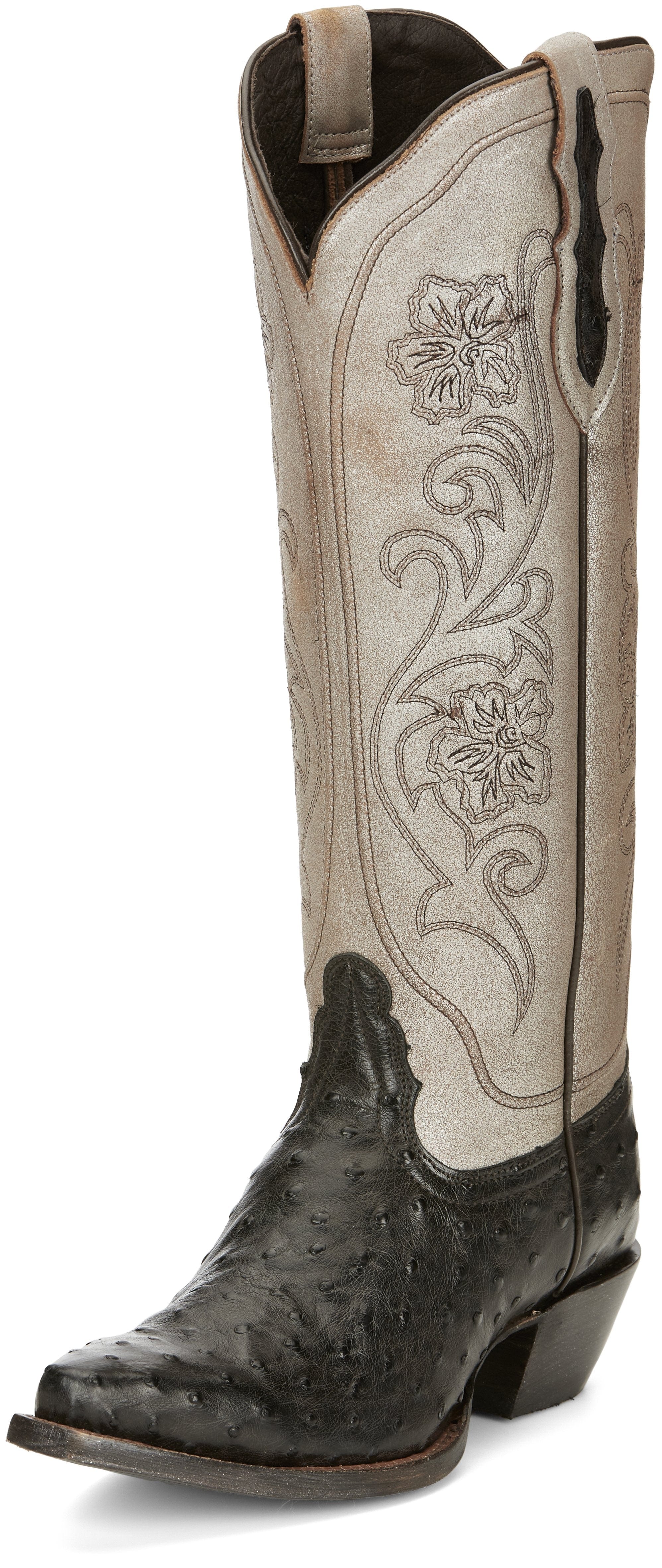 Tony Lama Women's Vaqueras Ines Full Quill Ostrich Mink Western Boots VF3055 - Image 3