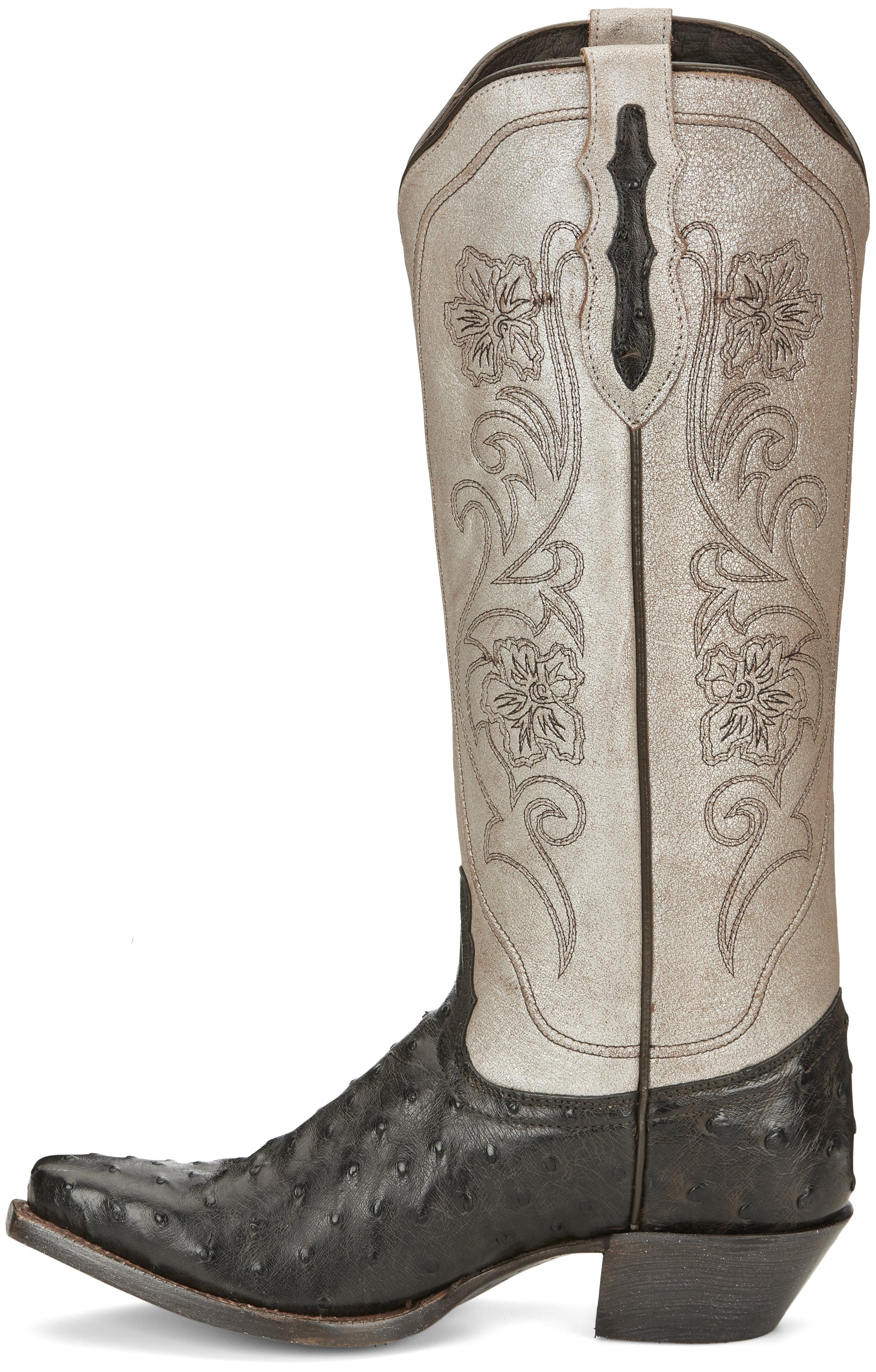 Tony Lama Women's Vaqueras Ines Full Quill Ostrich Mink Western Boots VF3055 - Image 4