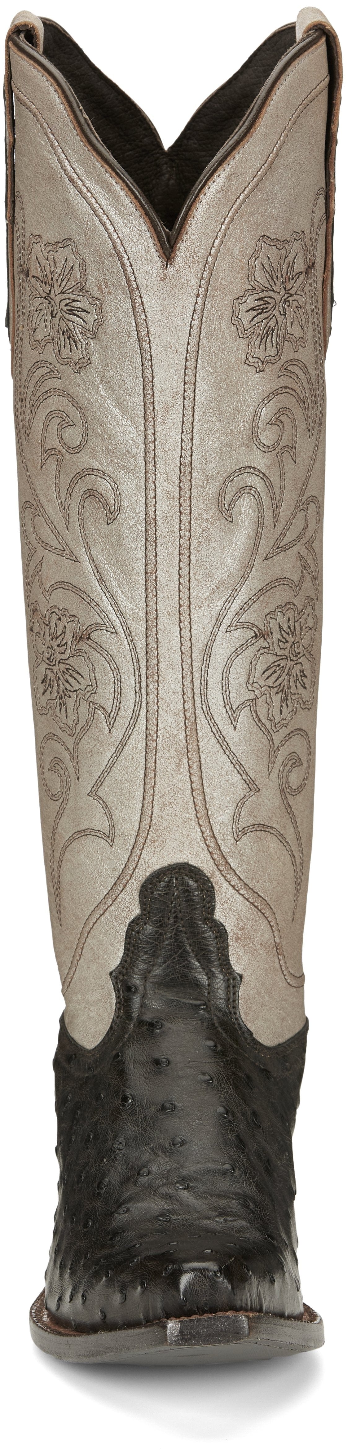 Tony Lama Women's Vaqueras Ines Full Quill Ostrich Mink Western Boots VF3055 - Image 6